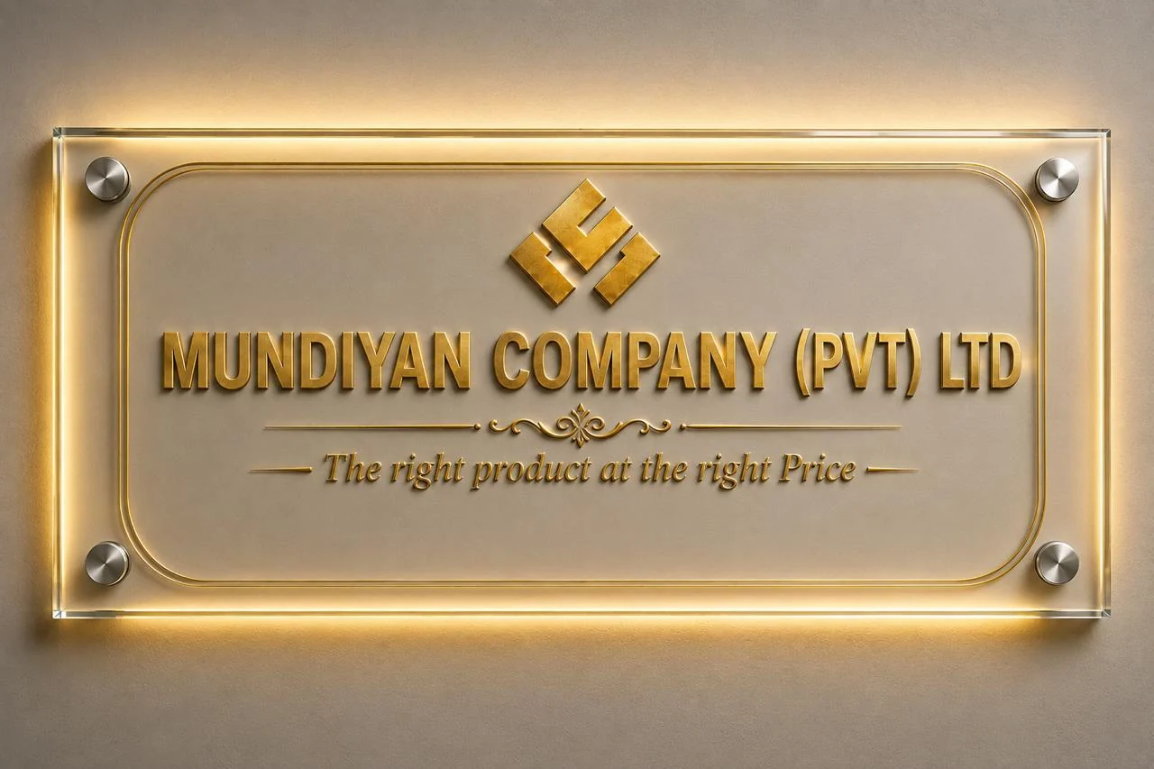 Mundiyan Company office signage