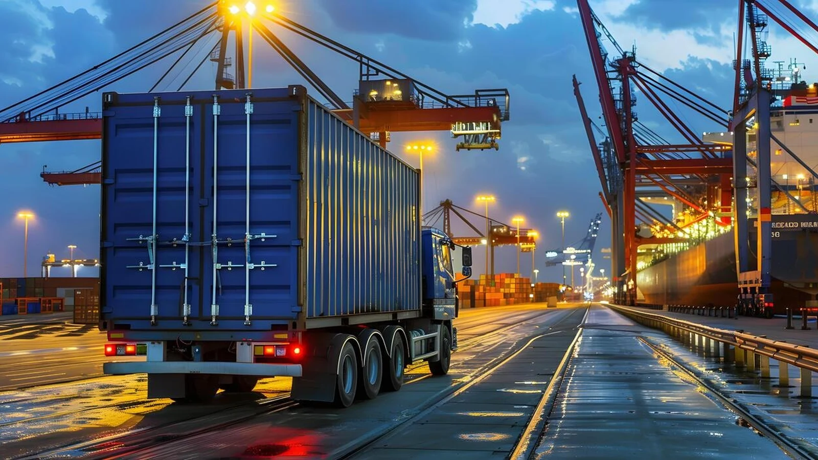 Container logistics and port transport